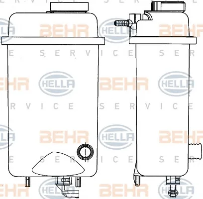 8MA 376 705-431 BEHR/HELLA/PAGID Расширительный бачок охлаждающей жидкости (фото 1)