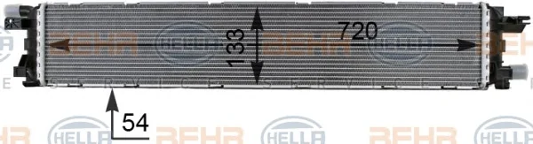 8MK 376 701-271 BEHR/HELLA/PAGID Радиатор интеркулера (фото 1)