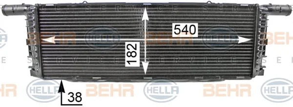 8MK 376 701-661 BEHR/HELLA/PAGID Радиатор охлаждения двигателя (фото 1)