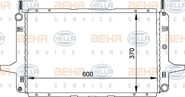 8MK 376 707-311 BEHR/HELLA/PAGID Радиатор охлаждения двигателя (фото 1)