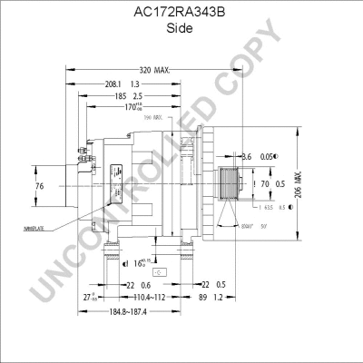 AC172RA343B PRESTOLITE ELECTRIC Генератор (фото 4)