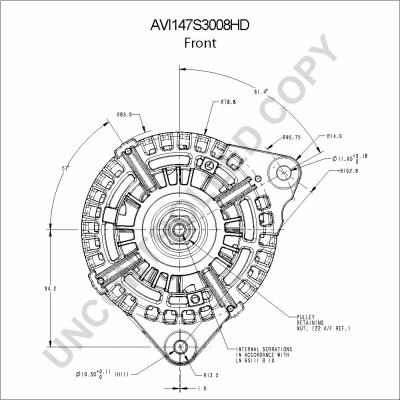 AVI147S3008HD PRESTOLITE ELECTRIC Генератор (фото 3)