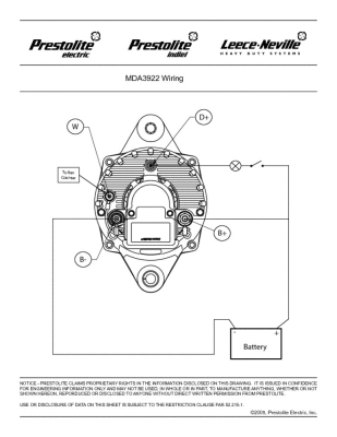 MDA3922 PRESTOLITE ELECTRIC Генератор (фото 9)