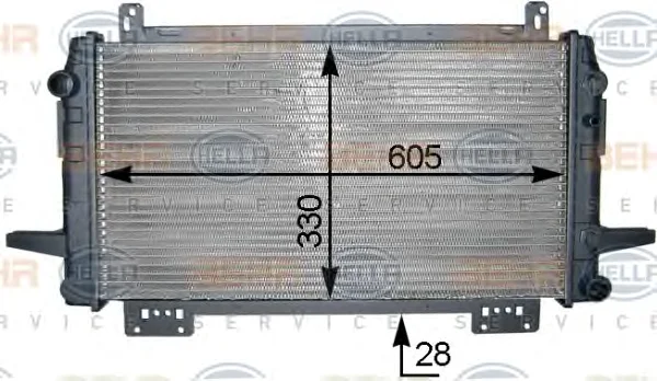 8MK 376 710-461 BEHR/HELLA/PAGID Радиатор охлаждения двигателя (фото 1)