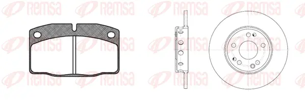 8101.01 REMSA Комплект тормозов, дисковый тормозной механизм (фото 1)