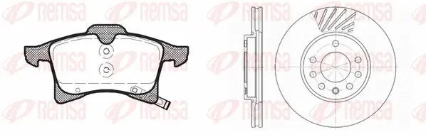 81036.00 REMSA Комплект тормозов, дисковый тормозной механизм (фото 1)