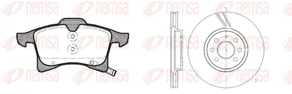 81036.01 REMSA Комплект тормозов, дисковый тормозной механизм (фото 1)