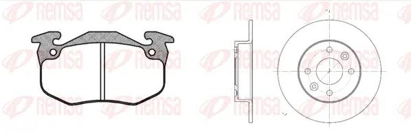 8144.01 REMSA Комплект тормозов, дисковый тормозной механизм (фото 1)