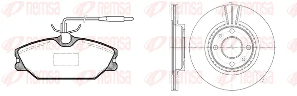 8208.00 REMSA Комплект тормозов, дисковый тормозной механизм (фото 1)