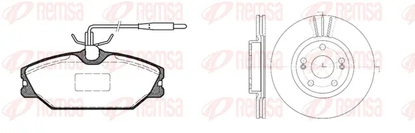 8208.05 REMSA Комплект тормозов, дисковый тормозной механизм (фото 1)
