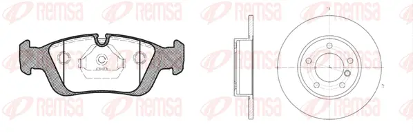 8384.00 REMSA Комплект тормозов, дисковый тормозной механизм (фото 1)