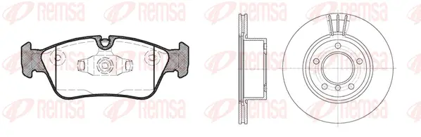 8384.03 REMSA Комплект тормозов, дисковый тормозной механизм (фото 1)