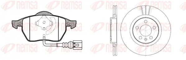 8390.06 REMSA Комплект тормозов, дисковый тормозной механизм (фото 1)