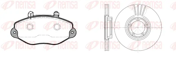 8392.01 REMSA Комплект тормозов, дисковый тормозной механизм (фото 1)