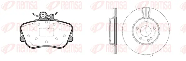 8445.01 REMSA Комплект тормозов, дисковый тормозной механизм (фото 1)