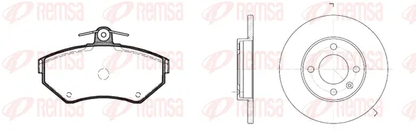 8631.03 REMSA Комплект тормозов, дисковый тормозной механизм (фото 1)