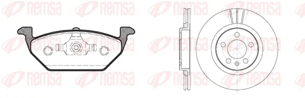 8633.00 REMSA Комплект тормозов, дисковый тормозной механизм (фото 1)