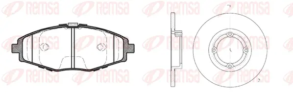 8696.00 REMSA Комплект тормозов, дисковый тормозной механизм (фото 1)