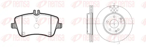 8768.00 REMSA Комплект тормозов, дисковый тормозной механизм (фото 1)