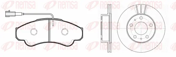8959.00 REMSA Комплект тормозов, дисковый тормозной механизм (фото 1)