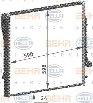 8MK 376 718-771 BEHR/HELLA/PAGID Радиатор охлаждения двигателя (фото 1)