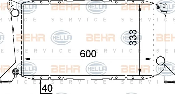 8MK 376 720-211 BEHR/HELLA/PAGID Радиатор охлаждения двигателя (фото 1)