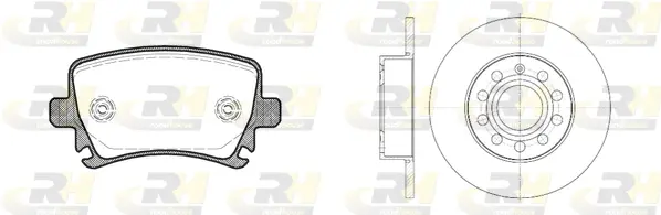 81031.01 ROADHOUSE Комплект тормозов, дисковый тормозной механизм (фото 1)