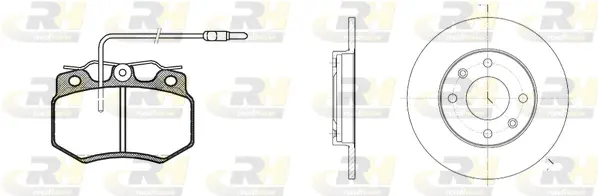 8170.01 ROADHOUSE Комплект тормозов, дисковый тормозной механизм (фото 1)