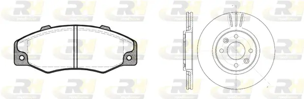 8220.01 ROADHOUSE Комплект тормозов, дисковый тормозной механизм (фото 1)