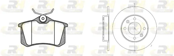 8263.03 ROADHOUSE Комплект тормозов, дисковый тормозной механизм (фото 1)