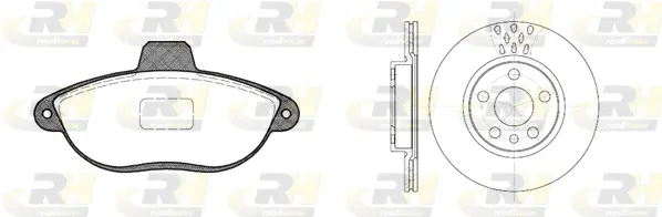 8602.00 ROADHOUSE Комплект тормозов, дисковый тормозной механизм (фото 1)