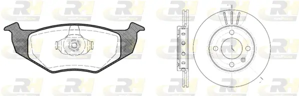 8609.01 ROADHOUSE Комплект тормозов, дисковый тормозной механизм (фото 1)