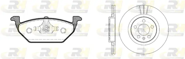 8633.00 ROADHOUSE Комплект тормозов, дисковый тормозной механизм (фото 1)