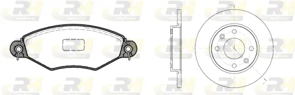 8643.02 ROADHOUSE Комплект тормозов, дисковый тормозной механизм (фото 1)