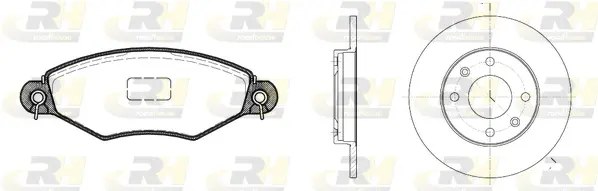 8643.06 ROADHOUSE Комплект тормозов, дисковый тормозной механизм (фото 1)