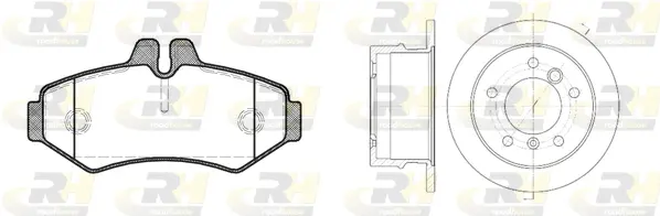 8733.00 ROADHOUSE Комплект тормозов, дисковый тормозной механизм (фото 1)