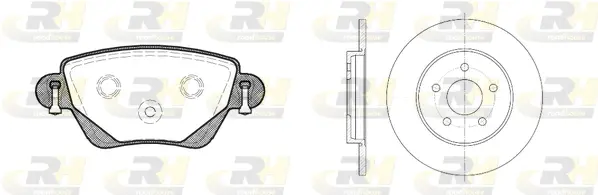 8777.00 ROADHOUSE Комплект тормозов, дисковый тормозной механизм (фото 1)