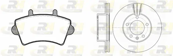 8819.01 ROADHOUSE Комплект тормозов, дисковый тормозной механизм (фото 1)