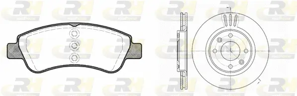 8840.01 ROADHOUSE Комплект тормозов, дисковый тормозной механизм (фото 1)