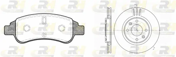 8840.02 ROADHOUSE Комплект тормозов, дисковый тормозной механизм (фото 1)