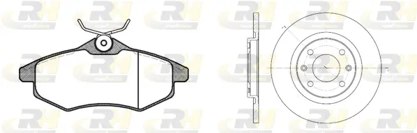 8881.00 ROADHOUSE Комплект тормозов, дисковый тормозной механизм (фото 1)