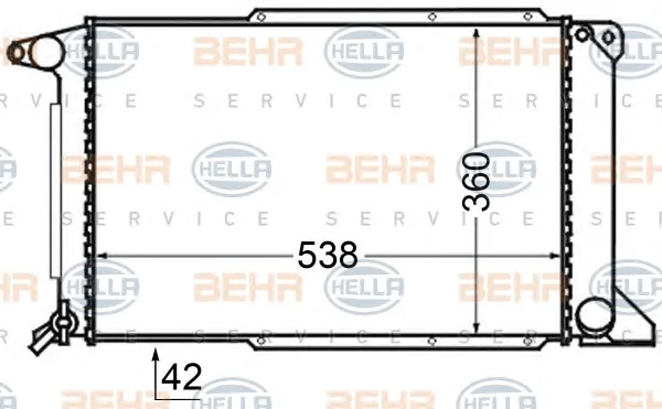 8MK 376 727-761 BEHR/HELLA/PAGID Радиатор охлаждения двигателя (фото 1)