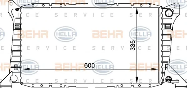 8MK 376 764-021 BEHR/HELLA/PAGID Радиатор охлаждения двигателя (фото 1)