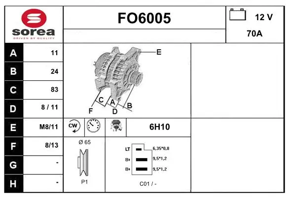 FO6005 SERA Генератор (фото 1)