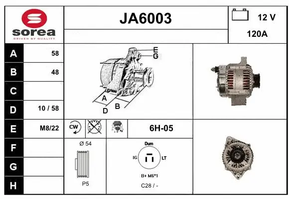 JA6003 SERA Генератор (фото 1)