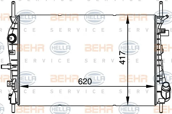 8MK 376 764-381 BEHR/HELLA/PAGID Радиатор охлаждения двигателя (фото 1)