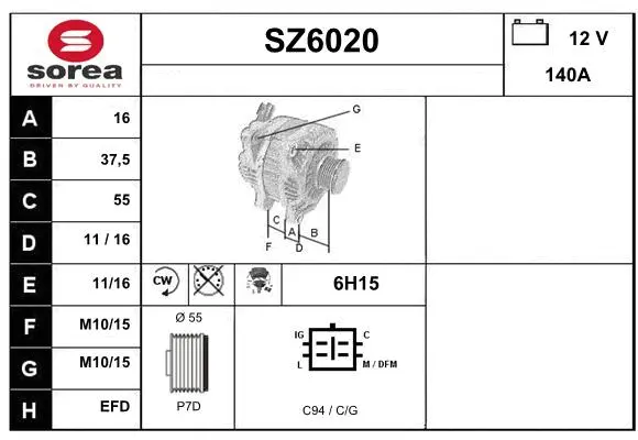 SZ6020 SERA Генератор (фото 1)
