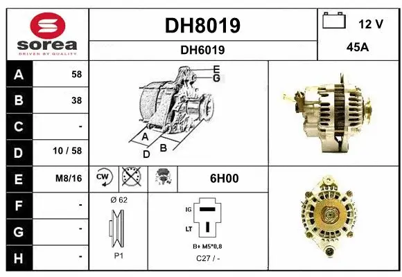 DH8019 SNRA Генератор (фото 1)