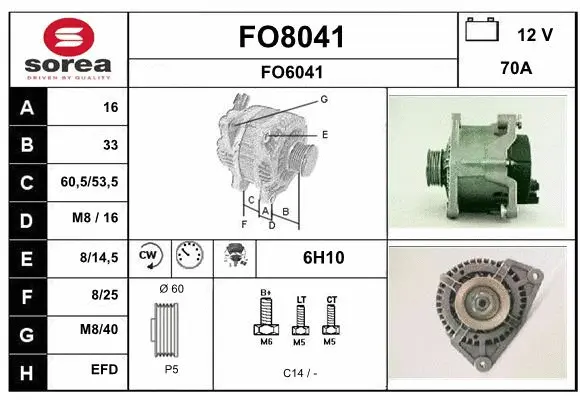 FO8041 SNRA Генератор (фото 1)