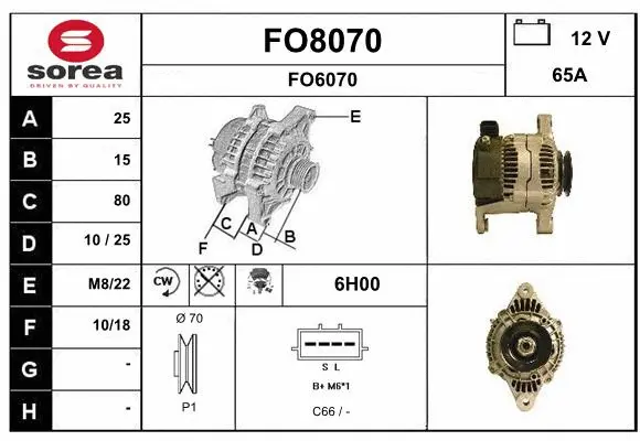 FO8070 SNRA Генератор (фото 1)